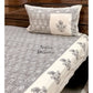 Grey Floral Bedsheet