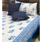 Blue Floral Motifs Bedsheet