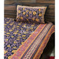 Black Kalamkari Bedsheet