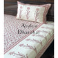 Pink Floral Motifs Bed Sheet