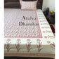 Pink Floral Motifs Bed Sheet
