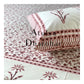 Pink Floral Motifs Bed Sheet
