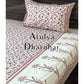 Pink Floral Motifs Bed Sheet