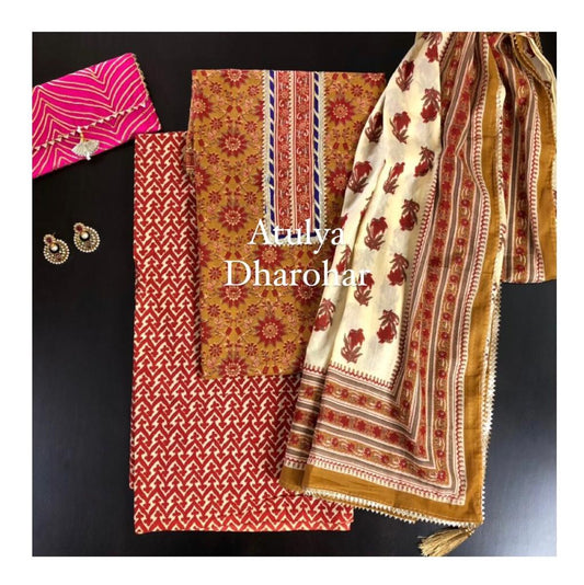 Gota Patti Suit with Dupatta Fabric