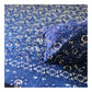 Indigo Floral Jaal Hand Block Printed Bedsheet 100x108 inch