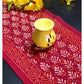 Floral Motifs Hand Block Printed Dining Table Runner