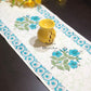 Floral Motifs Hand Block Printed Dining Table Runner