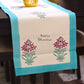 Floral Motifs Hand Block Printed Dining Table Runner