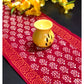 Floral Motifs Hand Block Printed Dining Table Runner