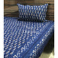 Indigo Pine Tree Motifs Hand Block Printed Bedsheet