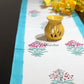 Floral Motifs Hand Block Printed Dining Table Runner