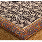 Black Kalamkari Hand Block Dining Table Cover