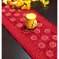 Floral Motifs Hand Block Printed Dining Table Runner