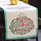 Floral Motifs Hand Block Printed Dining Table Runner