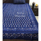 Indigo Pine Tree Motifs Hand Block Printed Bedsheet