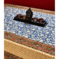 Indigo Kalamkari Hand Block Dining Table Cover
