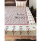 Pink Floral Motifs Bed Sheet