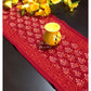 Floral Motifs Hand Block Printed Dining Table Runner