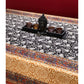 Black Kalamkari Hand Block Dining Table Cover