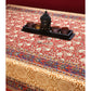 Maroon Kalamkari Hand Block Dining Table Cover