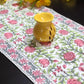 Floral Jaal Hand Block Printed Dining Table Runner