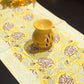 Floral Jaal Hand Block Printed Dining Table Runner
