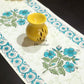 Floral Motifs Hand Block Printed Dining Table Runner